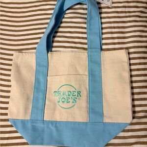Trader Joe's New Spring Season Collector Cream Micro Tote Bag